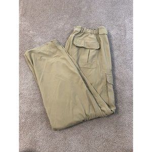 Duluth Trading Co Khaki Cargo Pants Large 32L